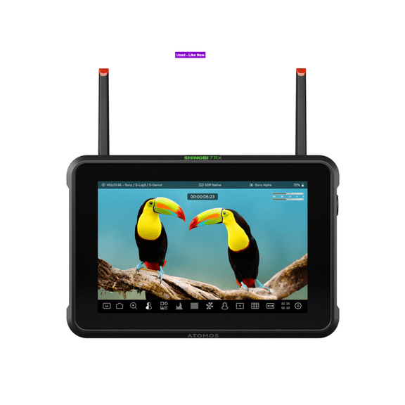 Pre-Owned Atomos Shinobi 7 RX 7-inch HDR Monitor - 2200nit Ultra-Bright Touchscreen, 4Kp60 HDMI, HDp60 3G-SDI