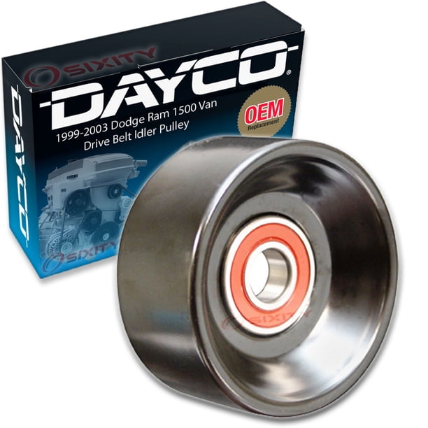 Dayco Drive Belt Idler Pulley compatible with Dodge Ram 1500 Van 3.9L 5