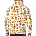 thumbnail image 7 of Balery Autumn Harvest Gnomes Pattern Mens Hoodie Kangaroo Pocket Hoodie Pullover Hooded Sweatshirt Ideal for Daily Wear Travel and Home-XX-Large, 7 of 7
