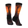 thumbnail image 3 of Goofa Tree Hollow Meditating Giraffe Printed Men's Crew Socks, Soft Durable Breathable Moisture-Wicking with Odor Control Cotton socks, 3 of 9