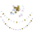 thumbnail image 4 of Banderas de Triángulo +100pcs Adornos de Asperja Decoración de 2M Estrella/forma forma forma perfecl Bandera Bunting, 4 of 8