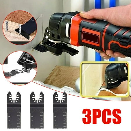 

NGTEVOOS Clearance 3PC Oscillating Multi Tool Wood Opening Hole Saw Blade Power tool Supplies 34mm