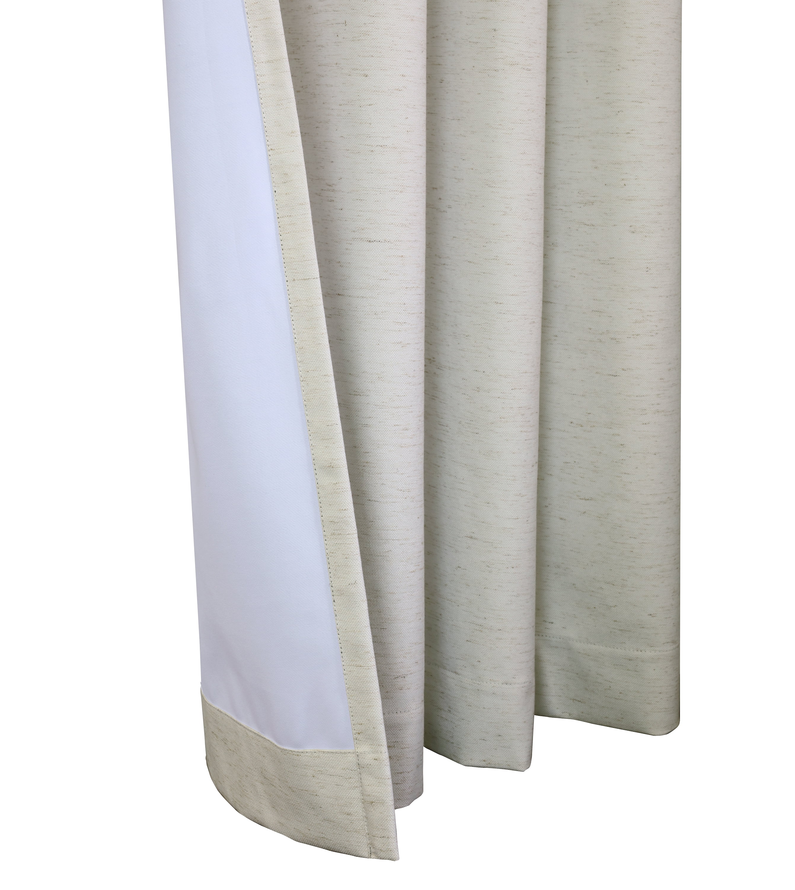 Commonwealth Ventura Tab Top Dressing Window Curtain Panel Pair - 52x63", Natural