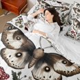 thumbnail image 4 of Manfei Moth Mushroom 7-Piece Twin Bedding Sets,Chic Flower Bedding Comforter Set,Botanical Plants Breathable Sheet Sets,Breathable Bohemian Home Decor,Reversible, 4 of 8