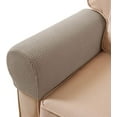 thumbnail image 7 of MOLAGU Stretch Textured Grid Washable Sofa Armrest Slipcover Spandex Recliner Arm Covers for Chairs Couch Sofa Armchair Recliner (Set of 2, Sand), 7 of 7