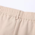 thumbnail image 6 of OSOLU Men's Solid Color Summer Beach Button Pocket Elastic Waist Breathable Shorts Fashionable Classic Leisure Active Athletic Casual Bottoms, 6 of 8