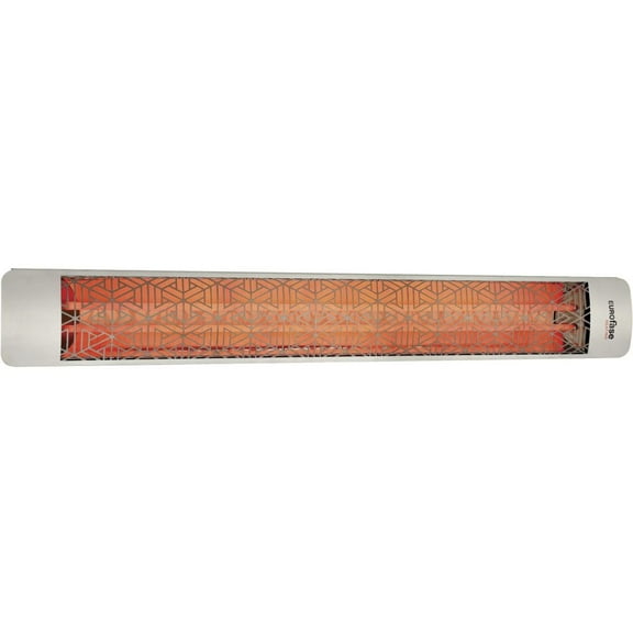 Eurofase Heating - 6000 Watt Electric Infrared Dual Element Heater-480 Voltage-Stainless Steel Finish-Mason Decorative Fascia