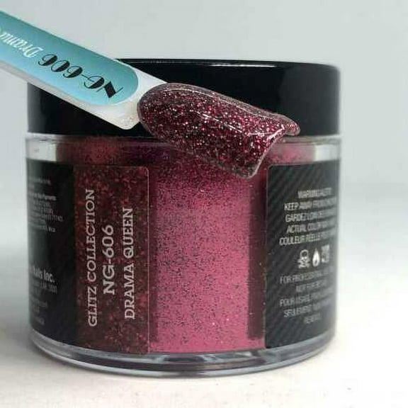 NUGENESIS Manicure Nail Dipping Color Glitter 1.5oz/jar - NG606 Drama Queen