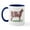 White/Navy Inside, variant on CafePress - Shorthorn Heifer Mug - 11 oz Ceramic Mug - Novelty Coffee Tea Cup