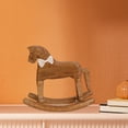 thumbnail image 1 of Elodie Wooden Rocking Horse Decor Collectible Gift Ornament for Indoor Office Shelf, 1 of 8