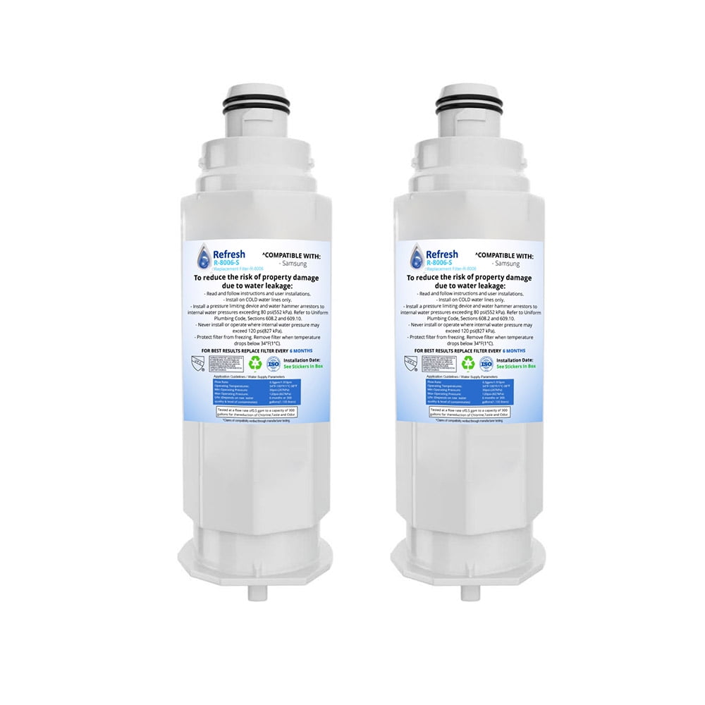 Replacement Water Filter For Samsung Da97 b Da97 c Haf Qin Brf4250ap By Refresh 2 Pack Walmart Com
