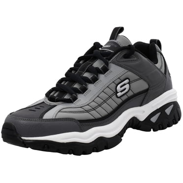 Skechers Energy Afterburn Lace-Up Sneakers, Mens Athletic Shoes with Leather and Mesh Upper