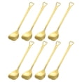 thumbnail image 1 of 8uds Corazón Forma Cucharas Inoxidable Acero 5.7 Pulgada Postre Cucharas Café Cuchara Cucharadita Revolver Cuchara para Té Azúcar, Oro, 1 of 7