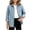 Light Blue, variant on StSilkitty Kids Denim Shirt Jacket Long Sleeve Collared Button down Shacket with Pocket Fall Lightweight Fashion Coats Size 5-15