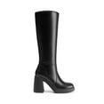 thumbnail image 2 of DREAM PAIRS Women's Knee-High Square Toe Gogo Boots with Chunky Block Heel, Platform, and Side Zipper, 2 of 8
