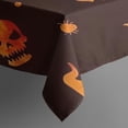 thumbnail image 3 of Glowing Halloween Icons Pattern Rectangle Tablecloth 60"x84",Waterproof Polyester Rectangle Table Cloth, Wipeable Spillproof Polyester Tablecloth for Dining, Camping, Indoor and Outdoor, 3 of 5