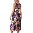 thumbnail image 6 of Wiholl Summer Dresses for Women Flowy Casual Midi Dress Beach Vacation Sundresses with Pockets, 6 of 9