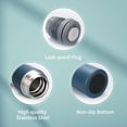 thumbnail image 3 of Fawoonu Portable 500mL Stainless Steel Insulated Water Bottle Set with 3 Lids, Perfect for Travel, Gym, and Outdoor Activities - Sweat-Proof & Durable Design, 3 of 7