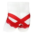 thumbnail image 4 of Bigersell Bikini Underwear for Women Clearance Seamless Underwear Women Thong Panty Style P-378 Nylon Brief Panties Cotton Thongs Briefs Mid Waist Women's Briefs Red L, 4 of 5