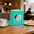 thumbnail image 5 of Mini Photo Album with Heart Cutout, Compact 4.33x3.35In Desktop Decor, Holds 3 Inch Prints, Perfect for Photocards Pictures and Small Keepsakes, Portable Lightweight Gift Ready, 5 of 6