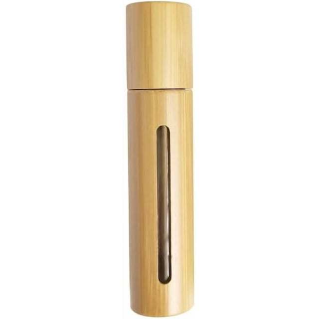 2 botellas de vidrio vacías portátiles con atomizador, con interior de vidrio desmontable y recargable, para perfume de viaje, color blanco navajo, 1,9 x 9,9 cm, capacidad de 10 ml (0,34 fl. oz).
