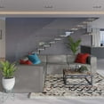 thumbnail image 2 of Sectional Sofa Set, Faux Vegan Leather, Grey Gray, Modern Contemporary Urban Design, Living Lounge Room Hotel Lobby Hospitality, 2 of 10