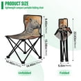 thumbnail image 3 of BZSMCE Camping Chairs Modern Folding chair In Leopard Light Pattern, 3 of 8