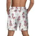 thumbnail image 2 of Lsque Mens Swim Trunks Flamingos Tribal Pattern - Bathing Suit Compression Liner - Beach Swim Shorts Swimwear - (S-3XL) - Stretch Quick Dry -Medium, 2 of 9