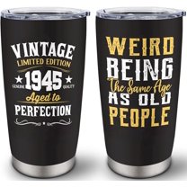 80th Birthday Gifts for Men Women, 1945 Birthday Gifts, 80 Years Old Birthday Gifts, 80th Birthday Gifts Ideas, Cool 80th Birthday Gifts, Turning Age 80 Birthday Gifts 20 oz Tumbler
