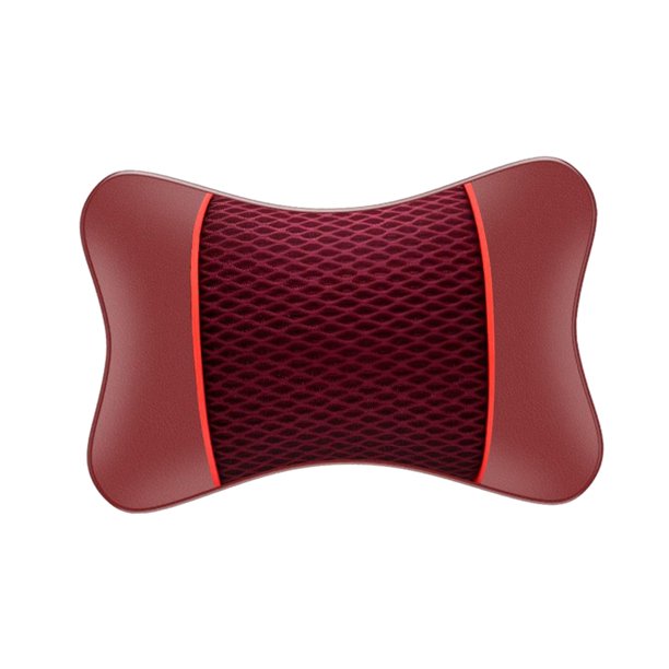 Almohada para reposacabezas de coche, fácil de limpiar, cojín para reposacabezas con correa elástica alta para camiones Rojo