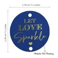 thumbnail image 6 of Inkdotpot Pack Of 100 Let Love Sparkle Wedding Favor Paper Tags Craft Real Gold Foil Hang Tags, 6 of 7