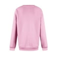 thumbnail image 3 of Suéter navideño MIARHB para mujer, sudadera con capucha informal de manga larga con cuello redondo y estampado navideño, color rosa/XL, 3 of 4