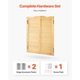 thumbnail image 6 of VEVOR Double Saloon Doors, 36"W x 42" H Arched Top Interior Swinging Cafe Doors, Premium Pine Wood, with Hinges & Hardware Kit, Easy to Install, for Hallway Kitchen Bar Pub Entrance, Log Color, 6 of 9