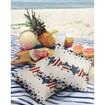 thumbnail image 4 of Memorial Day Patriotic Blue and Red Star Outdoor Pillow Covers Waterproof Throw Pillow Cover 18x18 Set of 2,Decorative Pillowcases Cushion Case for Patio Sofa Couch,American Flag on Cotton Linen, 4 of 7