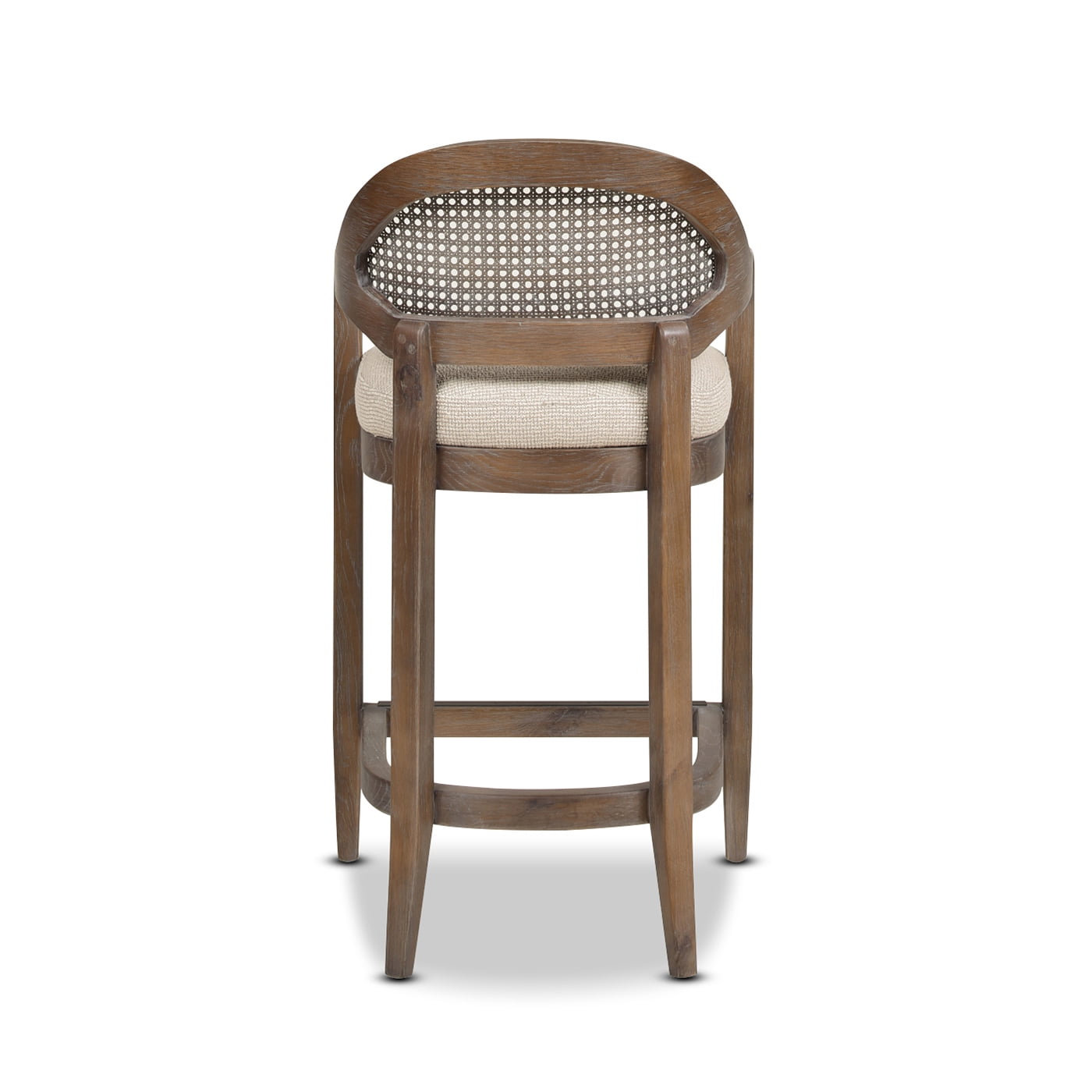 Americana 26" Cane Back Counter Height Bar Stool Taupe Beige