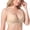 Khaki, variant on Women's Wireless Seamless T-Shirt Bra No Underwire Full Coverage,Push Up Jelly Support Scalloped V-Neck Bralette,Soft Breathable Underarm Smoothing Comfort Bra for Everyday Wear Pink A