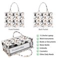 thumbnail image 2 of Large Capacity Tote Bag,French Bulldog Footprint Handbag Fashion Luxury Tote Bag,15.7"x13"x 5.1" Inches,Laptop Compatible, 2 of 6