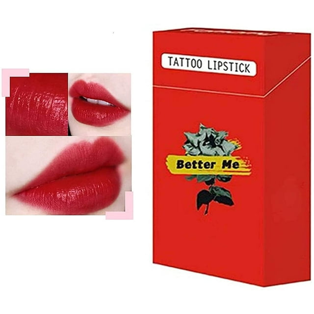 20 Pcs Rouge à Lèvres Cigarette en Coton-Tige, Rouge à Lèvres Jetable Portable Imperméable Longue Tenue, Rouge Baume à Lèvres Hydratant Bâton à Lèvres Rouge à Lèvres Antiadhésif Livré avec Petit Miroir Aléatoire
