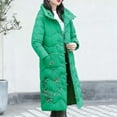 thumbnail image 3 of Pincandy Womens Fashion Hooded Coat Quilted Long Puffer Jackets Waterproof Warm Winter Maxi Length Parka Coats, 3 of 4