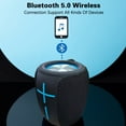 thumbnail image 3 of Vebreda Portable IPX6 Waterproof Bluetooth Speaker Stereo Sound Wireless Speaker, Black, 3 of 9