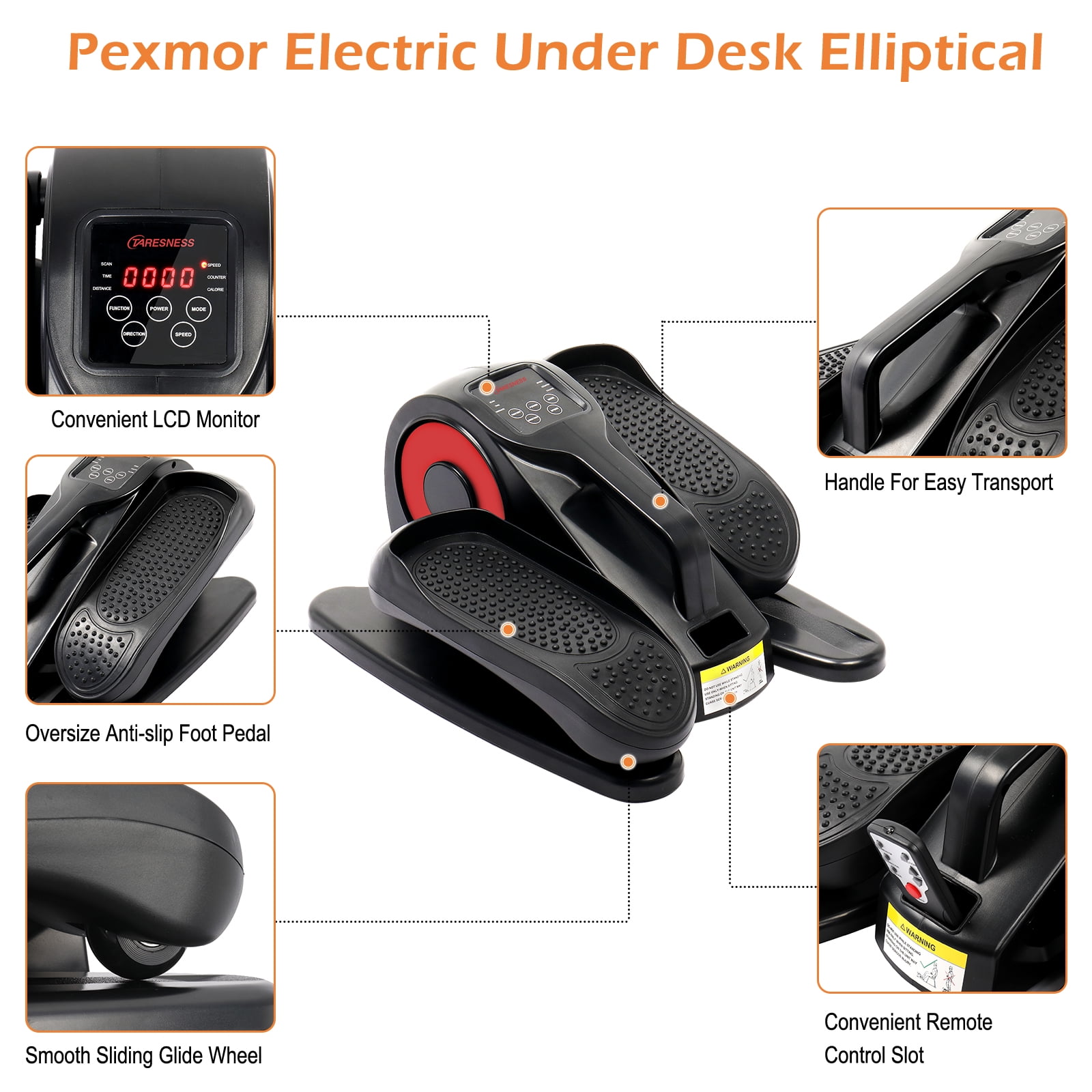 SESSLIFE Mini Stepper Exercise Machine, Under Desk Stepper With Non ...