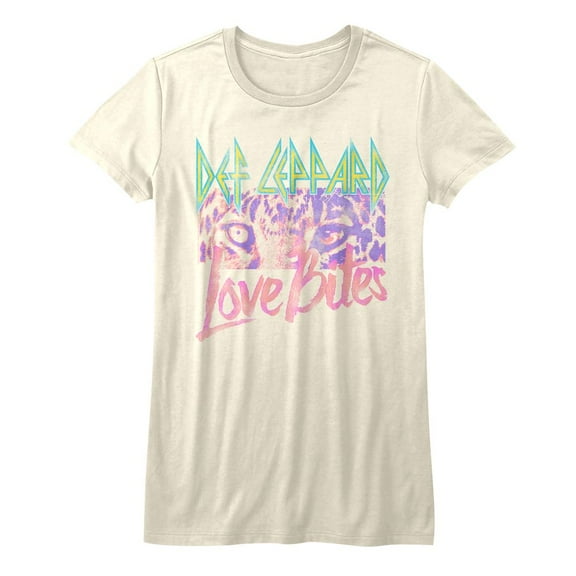 Def Leppard Love Bites Natural Junior Women's T-Shirt