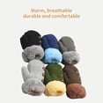 thumbnail image 3 of Kripyery 1 Pair Thickened Fleece Lining Winter Gloves with Anti-lost Rope Buttons Decor Solid Color Baby Knitting Mittens Costume Accessories, 3 of 8