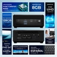 thumbnail image 2 of Computadora Mini PC MSI CUBI Intel Celeron N100 8GB SSD 128GB Monitor 24" Teclado Mouse WiFi Bluetooth Ideal Para Punto de Venta, 2 of 6