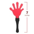 thumbnail image 3 of Windy City Novelties 12-Pack 7-Inch Mini Hand Clappers - Bulk Noisemakers for Parties, Celebrations, and Events - Red/Black, 3 of 6