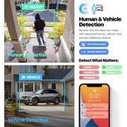 Amcrest UltraHD 4K (8MP) Outdoor Security IP Turret PoE Camera, 3840x2160, 98ft NightVision, 125° FOV, IP67 Weatherproof, MicroSD Recording (256GB), IP8M-T2599EW-AI-V3 (White)
