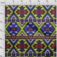 thumbnail image 3 of oneOone Cotton Poplin Lime Green Fabric African Aztech Dress Material Fabric Print Fabric By The Yard 42 Inch Wide, 3 of 4