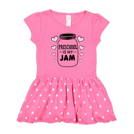 

Inktastic Back to School Preschool is My Jam Gift Toddler Girl Dress