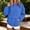 Blue, variant on Hueoook Hoodies for Women Trendy Plus Size Crew Neck Casual Loose Long Sleeve Hooded Pullover Sweatshirt Black S