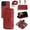 red, variant on Compatible with iPhone 13 Pro Max Wallet Case,2 in 1 Detachable Magnetic Wallet Case with Card Holder,PU Leather Flip Cover with Lanyard,13 Card Slots